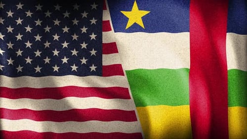 Usa And Central African Republic Background Loop