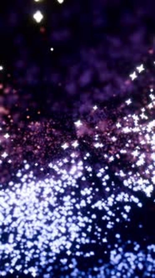 Affichage céleste scintillant, les nébuleuses scintillantes et les étoiles scintillantes évoquent l'émerveillement et la joie célestes