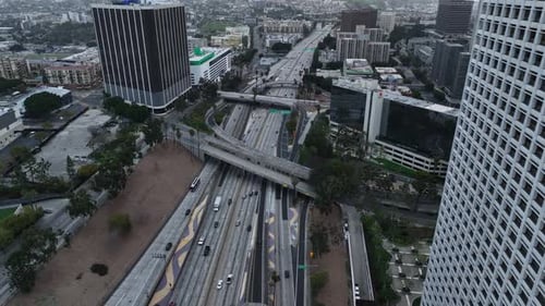 Interstate Flyover in der Stadt