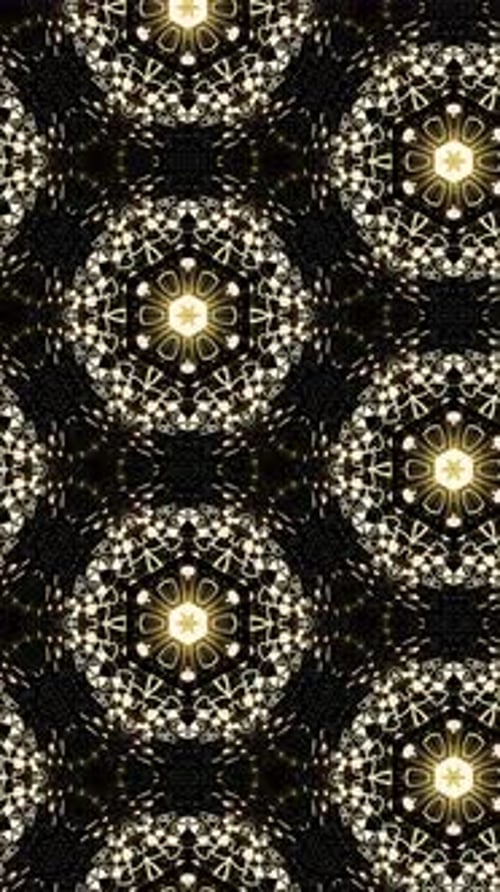 Abstract Geometric Light Kaleidoscope Vertical Background