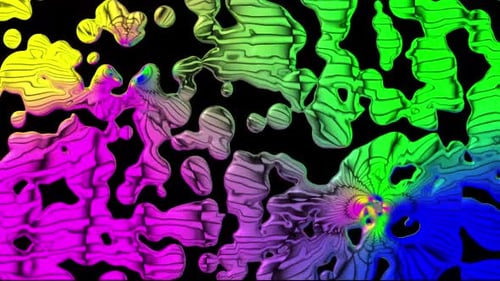 Dynamic Fluid Shapes Vibrant Color Abstract Background