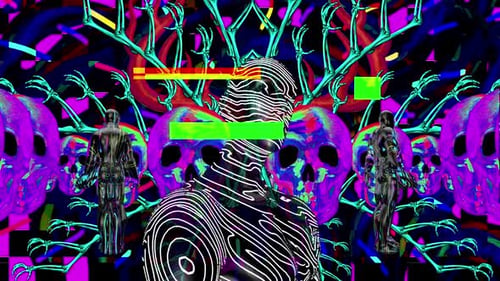 Psychedelische Trippy-Kunst