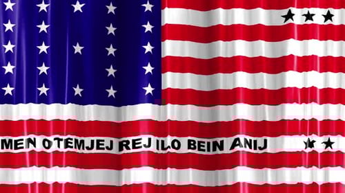 Waving American Flag Patriotic Background Animation