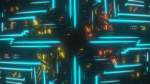 Strobe Surreal Futuristic Multicolor Psychedelic Hypnotic VJ Seamless Loop