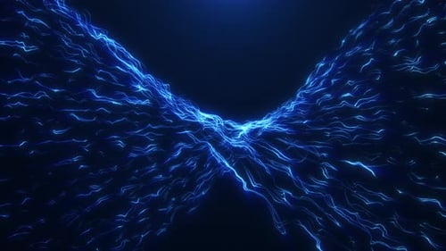 Verdrillte Glasfaserwellen fließen reibungslos in dieser nahtlosen 4K-60FPS-Schleife