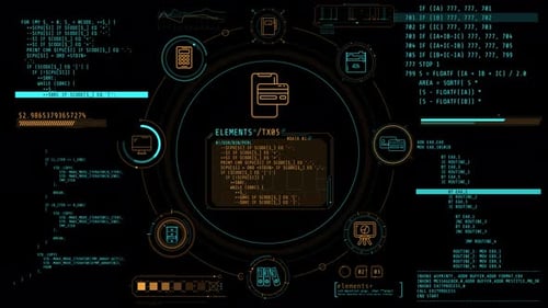 Futuristic HUD UI Digital Data Elements Pack