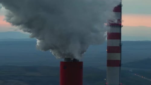 Air pollution from factory