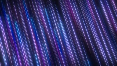 Dynamic Glowing Neon Light Trails Abstract Background Loop