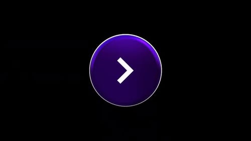 Modern 3D Spinning Play Button Icon Animation