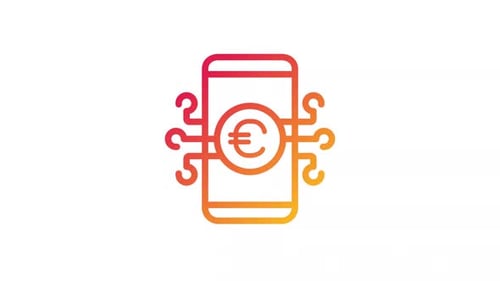 Animated e Payment Gradient Icon