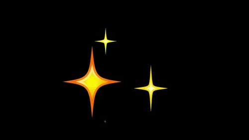 Bright Animated Sparkle Star Shine Elements Pack