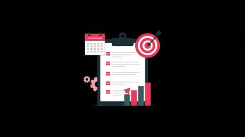 Animated Business Planning Checklist with Growth Target