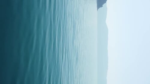 Abstract Aerial Sea Summer Ocean Sunset Nature Background Small Waves on Water Surface in Motion