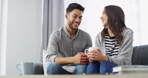 Affectionate Couple Enjoying Time Together at Home
