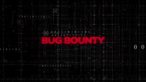 Digital Grid Glitch Logo Reveal with Binary Code Effects