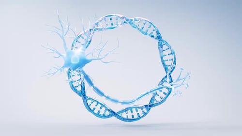 Biology nerve cell with biomedicine concept