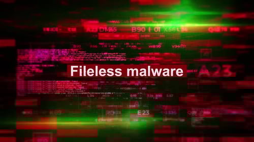 Animated Cybersecurity Glitch Digital Data Stream Background