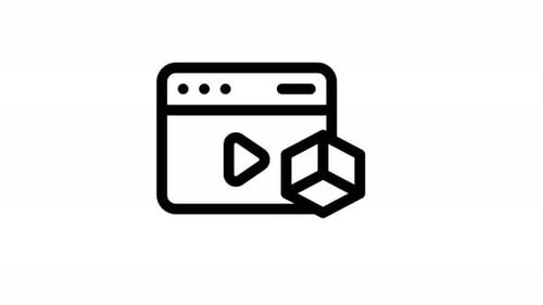 browser line icon animation