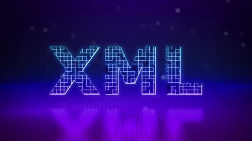 Xml Neon Digital Background