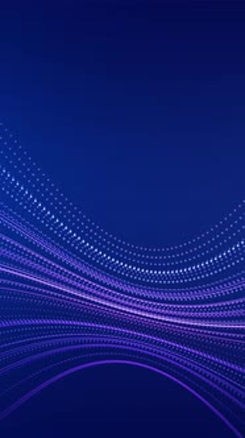 Flowing Dots and Lines Digital Wave Abstract Background