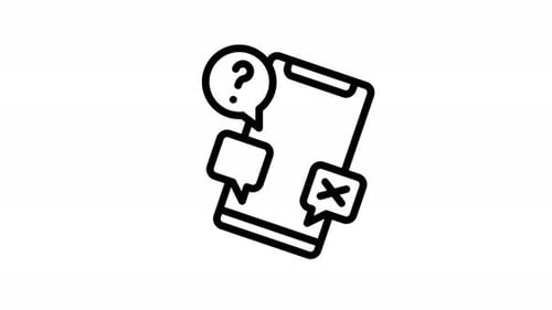 Animation Smartphone Survey Icon