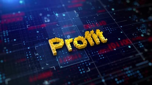 Pixelated Word Profit