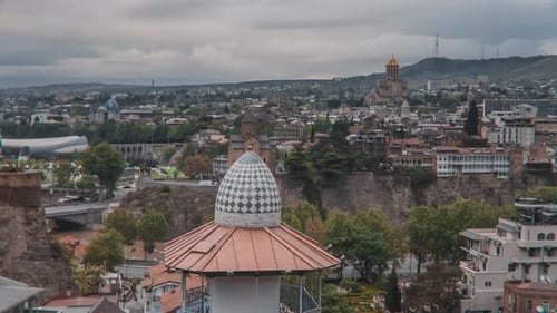 Religious Building In The City Aerial