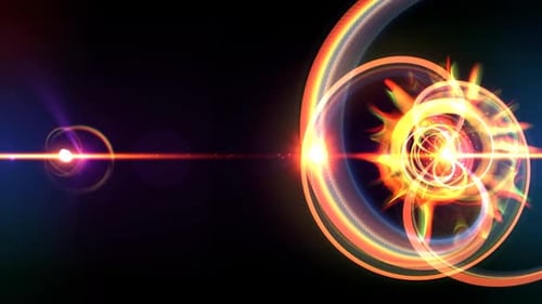 Colorful Ornaments Magic Rings Motion Background Animation