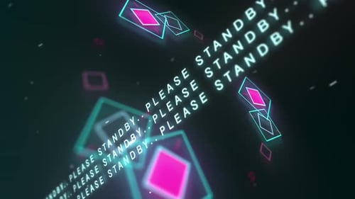 Please Standby Animation Loop Background