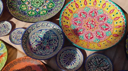 Decorative Ceramic Plates in Uzbekistan