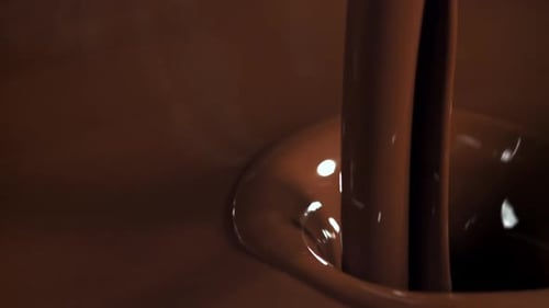 Pouring Molten Chocolate