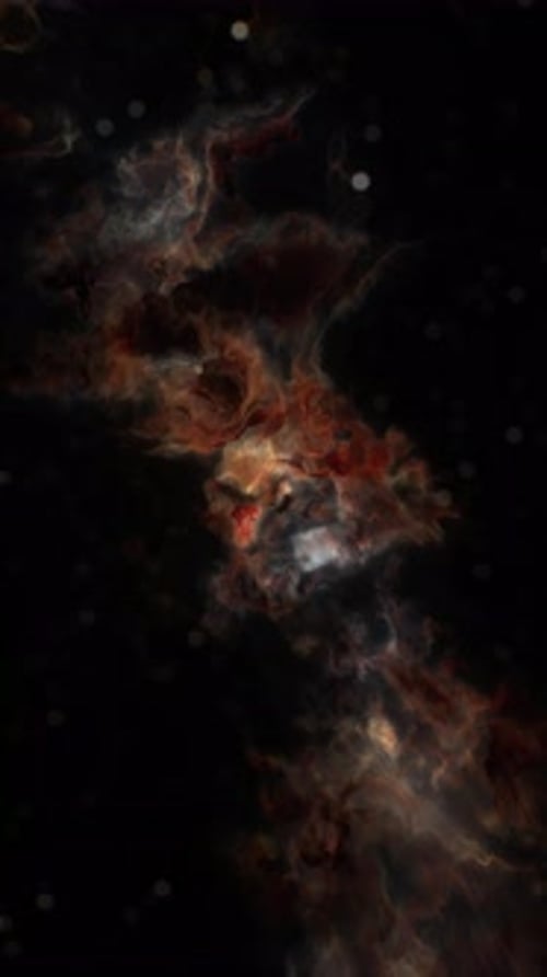 A Vibrant Red and White Swirl Against a Black Background