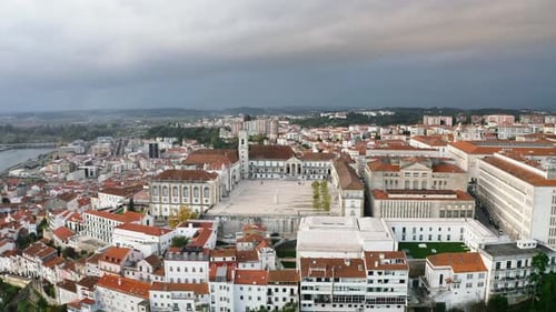 Aerial view of the University of Coimbra campus
