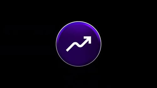 Modern 3D Corporate Growth Arrow Icon Animation