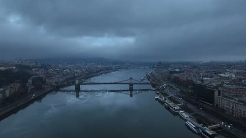 Vista aérea da cidade de Budapeste na Hungria