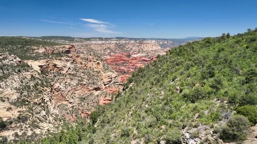 Aerial view of Red Canyon, United States.