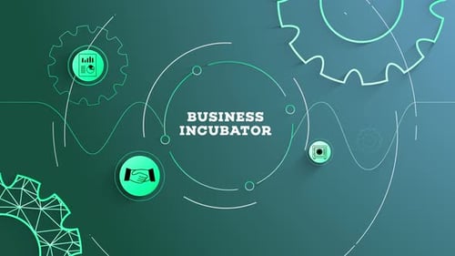 Infographic Business Incubator Background Looped