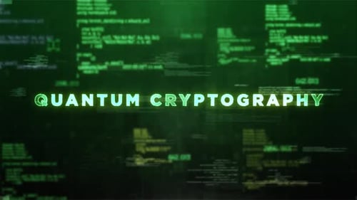 Hologramm-Video im Stil der Quantenkryptografie