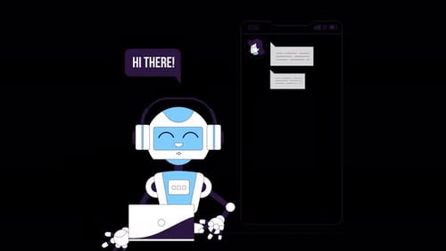 Chatbot Ai Background Alpha Channel 4K