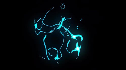 Abstract Fluid Neon Splash Reveal Animation