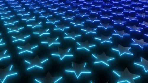 Leuchtendes blaues Sternenmuster auf dunklem Hintergrund