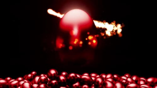 Rote goldene Ostereier
