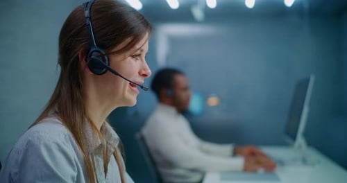 Adults working in a modern office environment