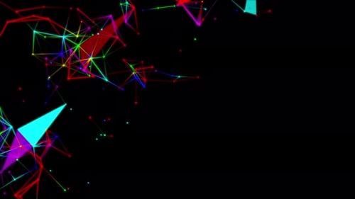 Colorful Plexus Background Loop V2