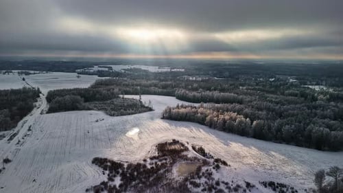 Winter landscape.