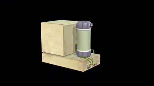 Stylized Retro Computer and Sci-Fi Device 3D Animation