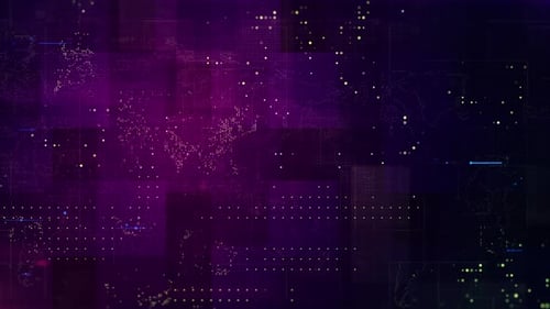 Digital Glitch Grid Technology Reveal Background