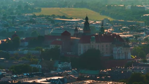 Krakow, Poland. Wawel royal Castle and Cathedral