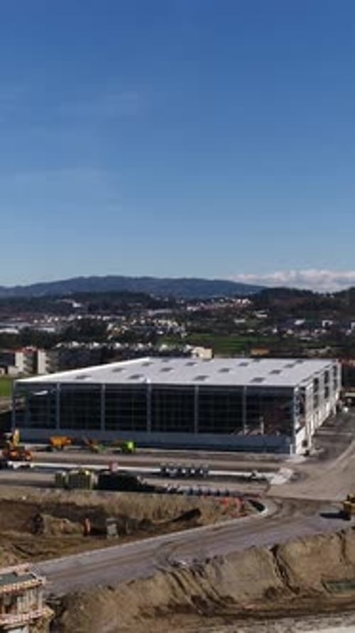 Vertical Video of Construction Site