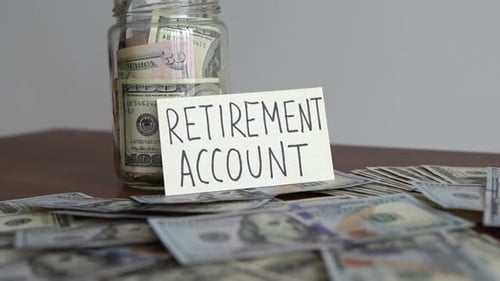 Concept of having a retirement account with money in it.